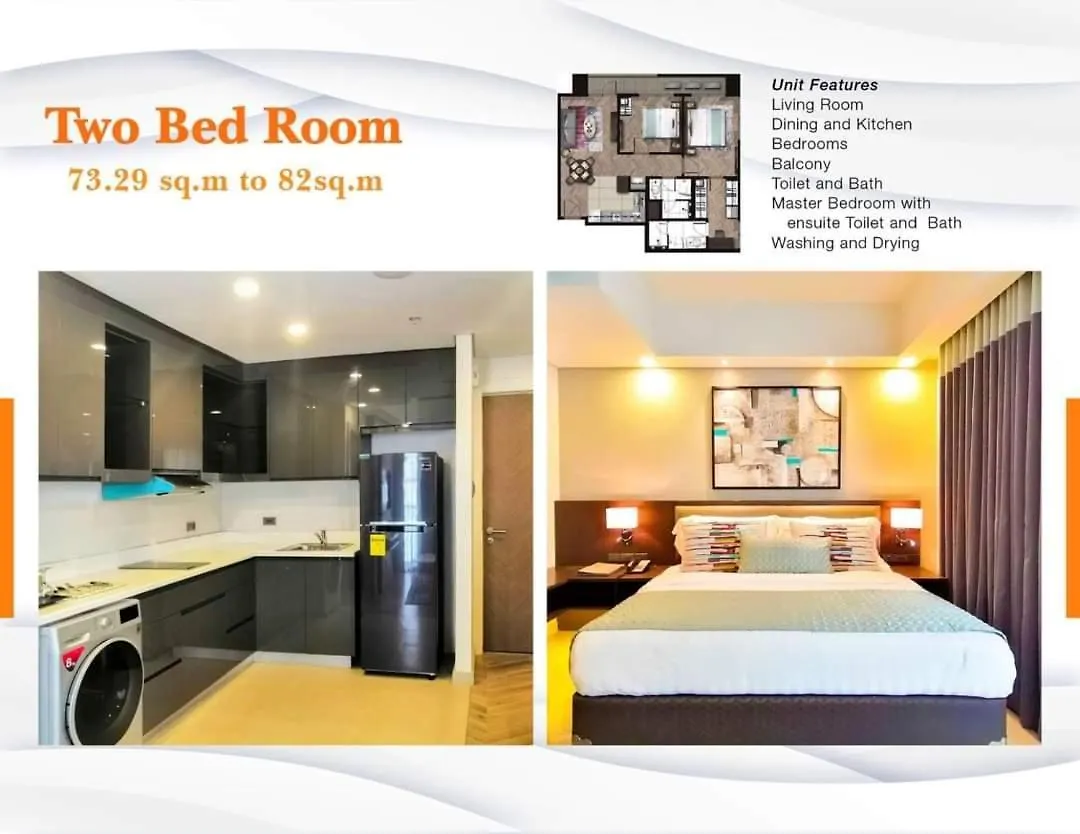 Super View 2 Bdrm In Modern Bgc Manila Apartment